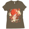 red skies Ladies Fitted T-Shirt