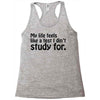 my life feels Racerback Tank
