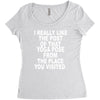 yoga pose post Women's Triblend Scoop T-shirt