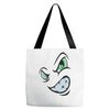 angry cartoon face Tote Bags