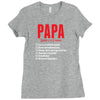Papa Noun Definition Ladies Fitted T-Shirt