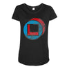 square in circle Maternity Scoop Neck T-shirt
