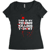this is my zombie killing Women's Triblend Scoop T-shirt