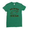 save the neck for me, clark Ladies Fitted T-Shirt