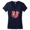 musume monster Women's V-Neck T-Shirt