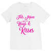 this mom hugs kiss es V-Neck Tee