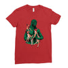 fawns meet kaiju Ladies Fitted T-Shirt