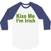 kiss me i'm irish 3/4 Sleeve Shirt