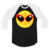 Lemon with Disco Glasses 3/4 Sleeve Shirt