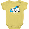 sad unicorn Baby Bodysuit