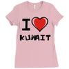 i love kuwait Ladies Fitted T-Shirt