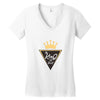 the king is back Women's V-Neck T-Shirt