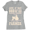 the 8th day god made farmers Ladies Fitted T-Shirt