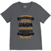Super Cool Grandpa Of A Freaking Awesome Granddaughter V-Neck Tee