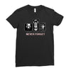 never forget casette diskette Ladies Fitted T-Shirt