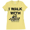 i walk with wasd Ladies Fitted T-Shirt