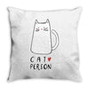 cat love person! Throw Pillow