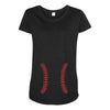 Baseball Mom Maternity Scoop Neck T-shirt