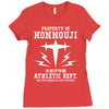 Property Of Honnouji Athletics Dept Ladies Fitted T-Shirt