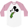 mickey puke 3/4 Sleeve Shirt
