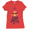 bonfire Ladies Fitted T-Shirt