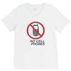 no cell phones V-Neck Tee