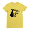 crazy cat lady Ladies Fitted T-Shirt