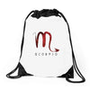 galaxy scorpio logo Drawstring Bags