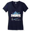 Just Play It Fortnite Women's V-Neck T-Shirt