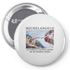 Michelangelo Creation of Adam Pin-back button