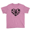 cat love paw Youth Tee