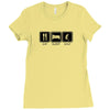 eat,sleep,golf Ladies Fitted T-Shirt