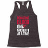 donating blood one mosquito funny Racerback Tank