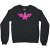 breast cancer wonder woman Crewneck Sweatshirt