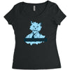 cat person Women's Triblend Scoop T-shirt