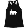 rude jigsaw ideal birthday present or gift Racerback Tank