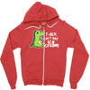 sad t rex Zipper Hoodie