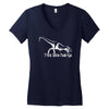 t rex hates push ups Women's V-Neck T-Shirt