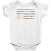 Vintage Usa Flag Baby Onesie
