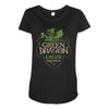 green dragon lager Maternity Scoop Neck T-shirt