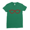 kacamata red Ladies Fitted T-Shirt