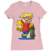 bart simpson Ladies Fitted T-Shirt