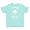 pigs thank the lord they're made from bacon Youth Tee