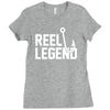 reel legend funny lure father's day country fishing bass humor Ladies Fitted T-Shirt