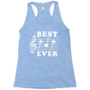 Best Dad Ever Funny Music Note Racerback Tank