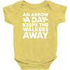 an arrow a day zombie dary Baby Bodysuit