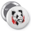 panda roar scratch Pin-back button