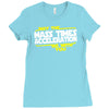 may the mass times force acceleration be with you funny Ladies Fitted T-Shirt