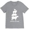 friends not food white V-Neck Tee