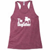 the dogfather  nerd retro der pate godfather fun Racerback Tank